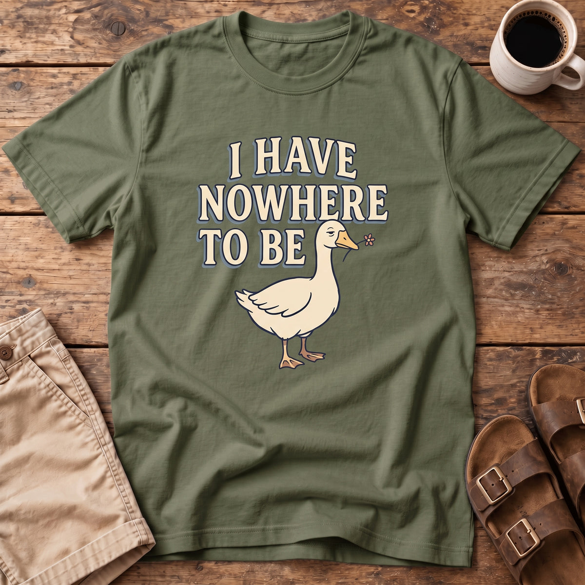 Nowhere to Be Duck T-Shirt