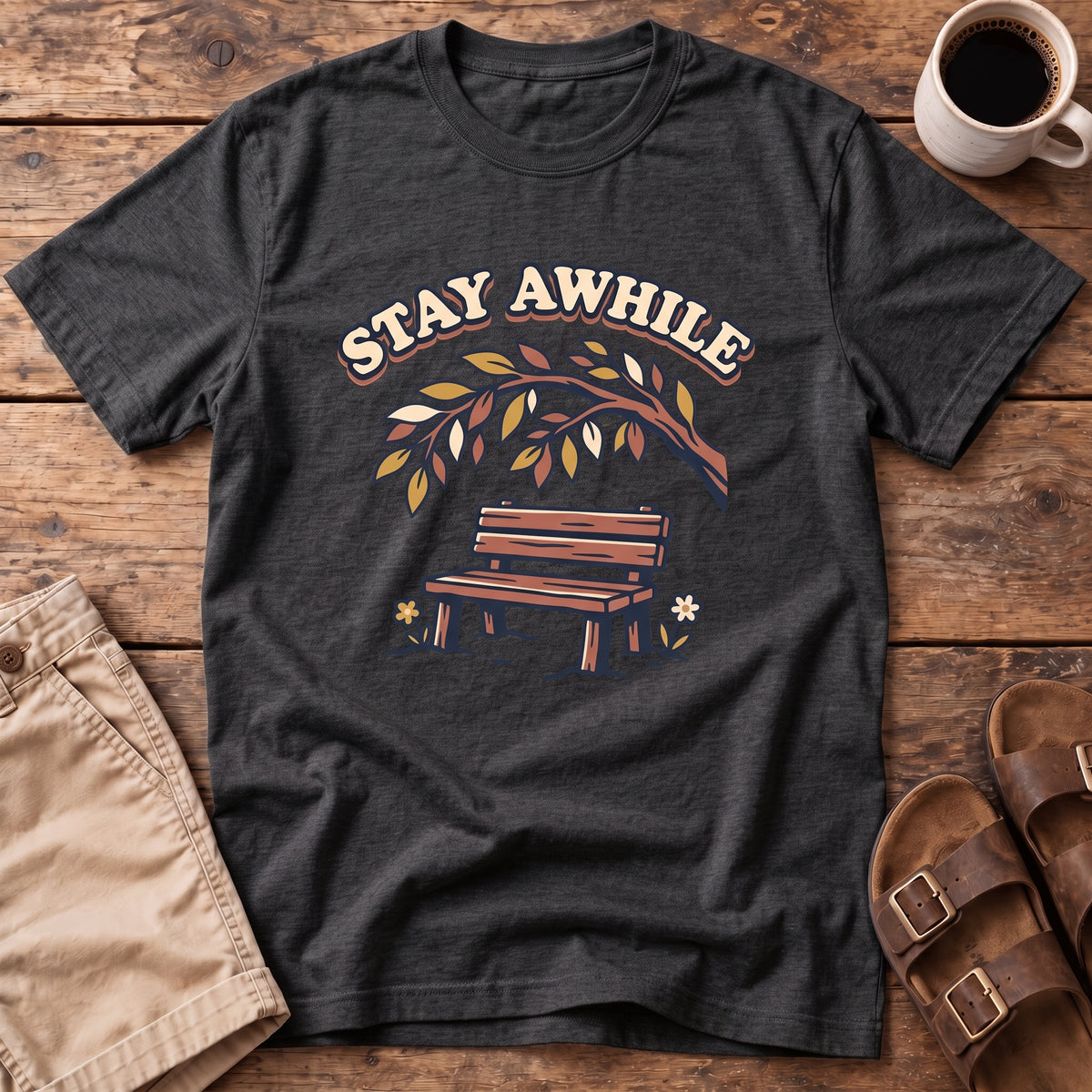 Stay Awhile Bench T-Shirt