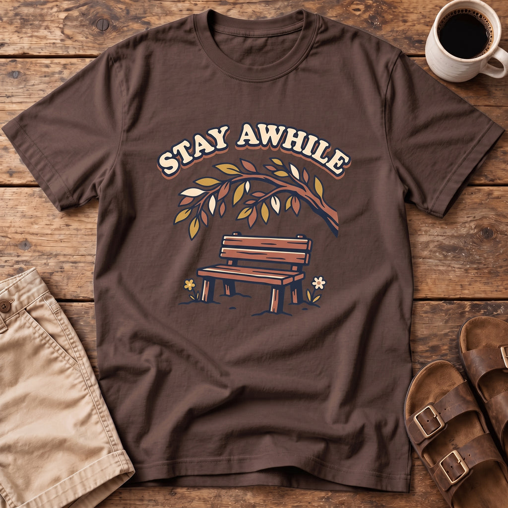 Stay Awhile Bench T-Shirt