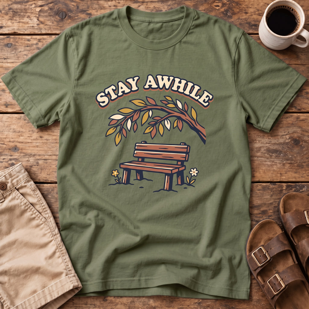 Stay Awhile Bench T-Shirt