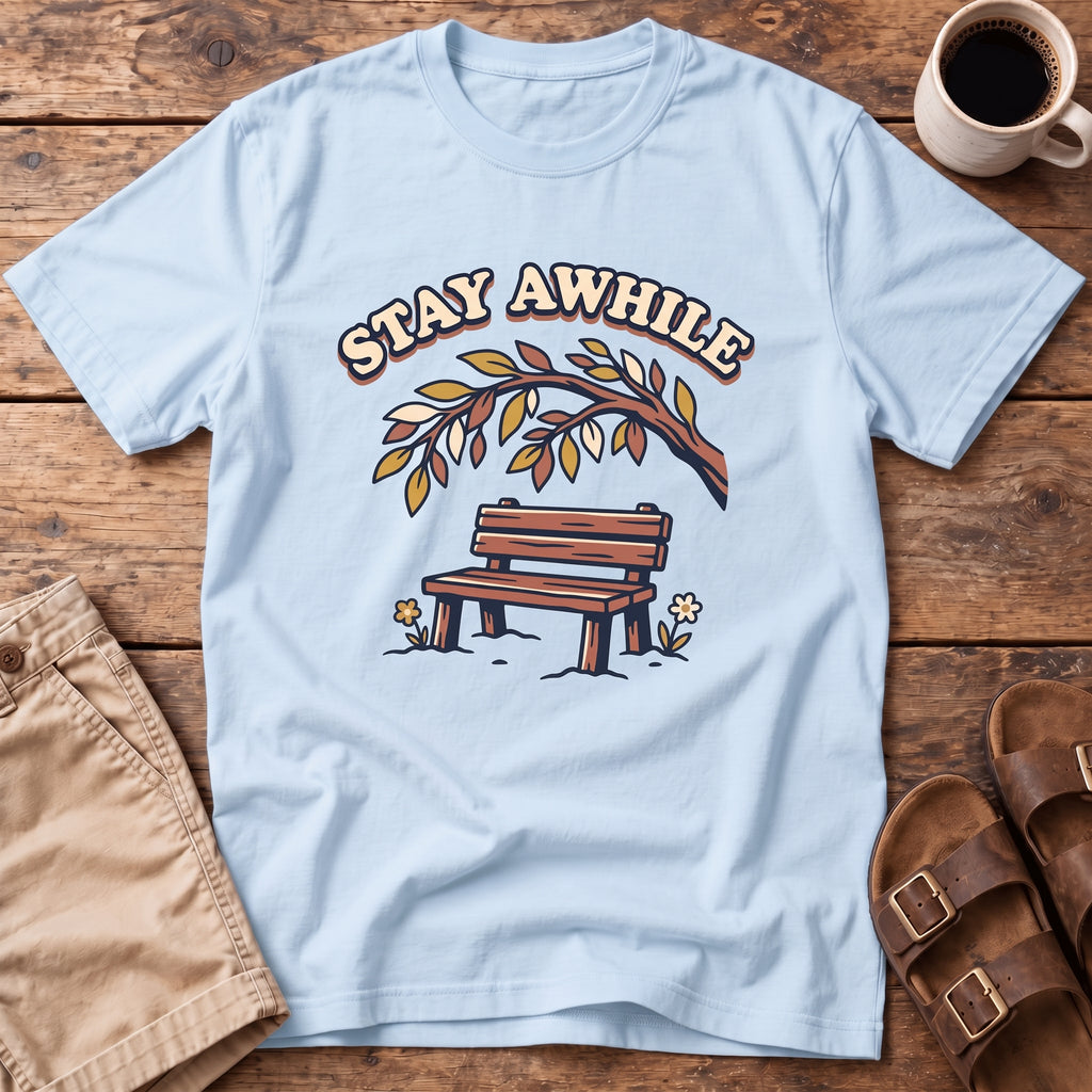 Stay Awhile Bench T-Shirt