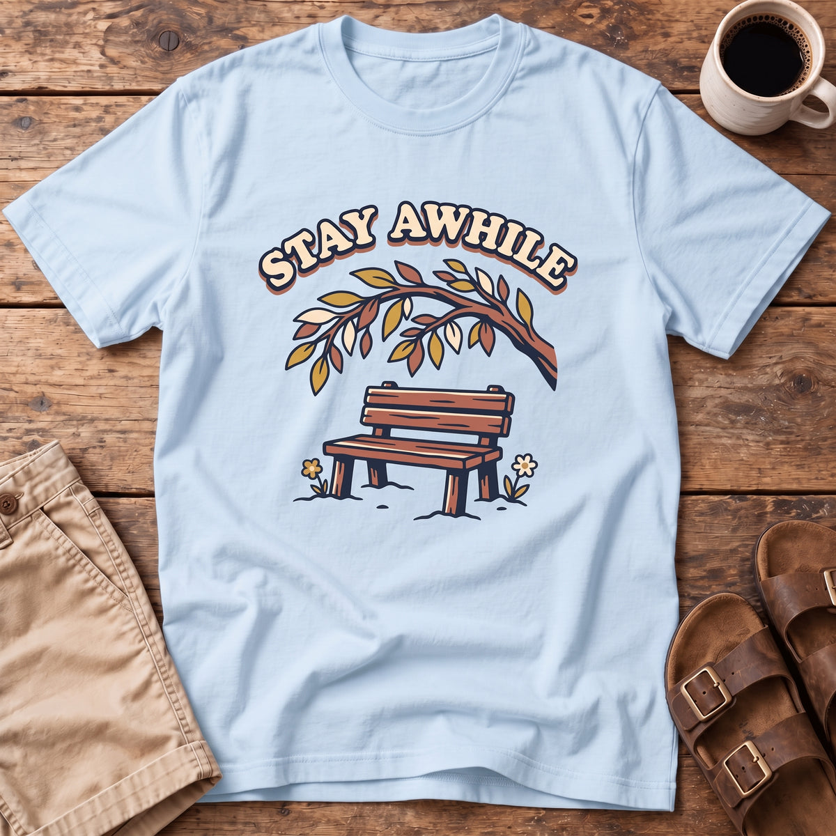 Stay Awhile Bench T-Shirt