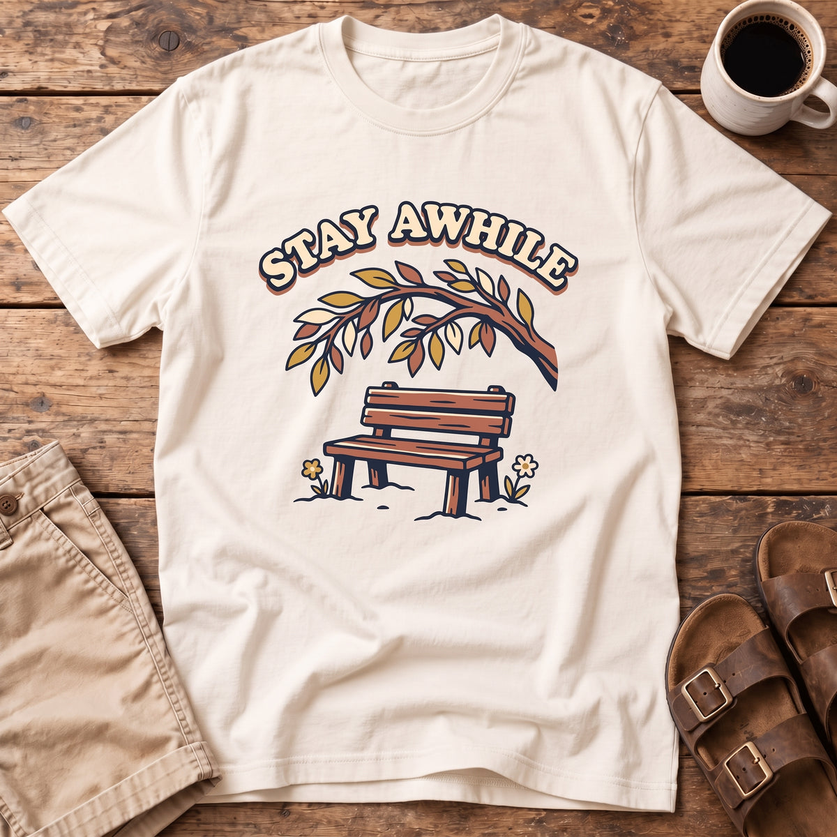 Stay Awhile Bench T-Shirt