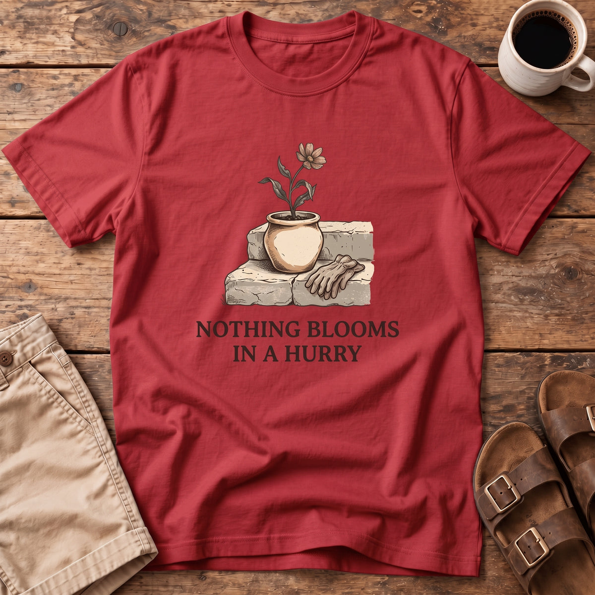 Nothing Blooms In A Hurry T-Shirt
