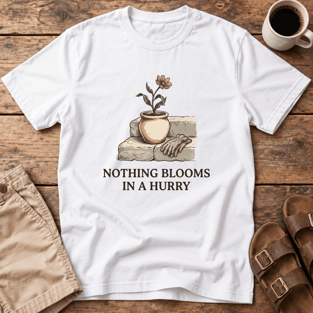 Nothing Blooms In A Hurry T-Shirt