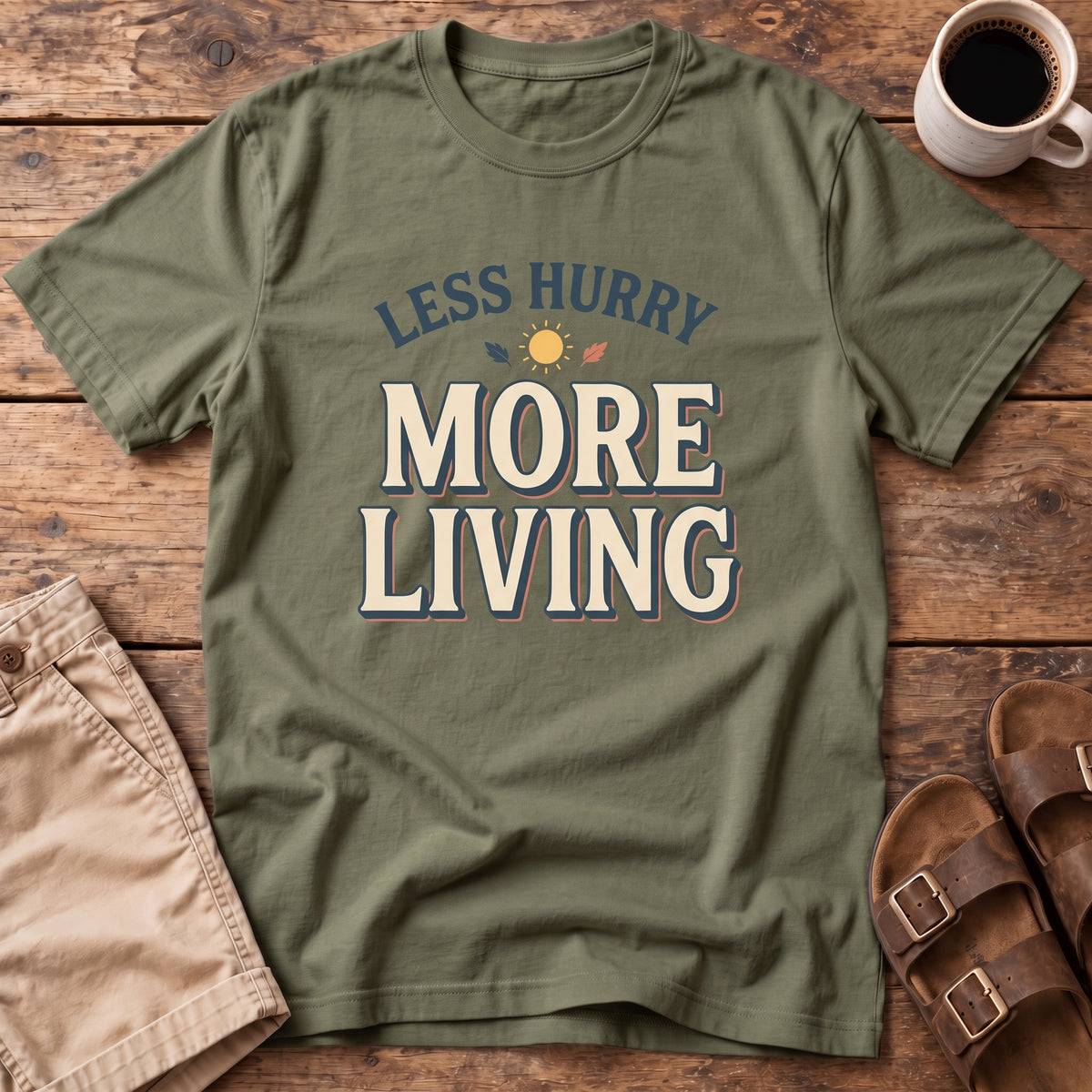 Less Hurry More Living T-Shirt